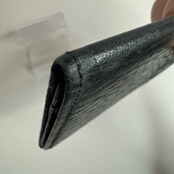 ☘️#176 Burberrys Vintage Black Leather Bifold ID Card Holder Wallet - Picture 13 of 14